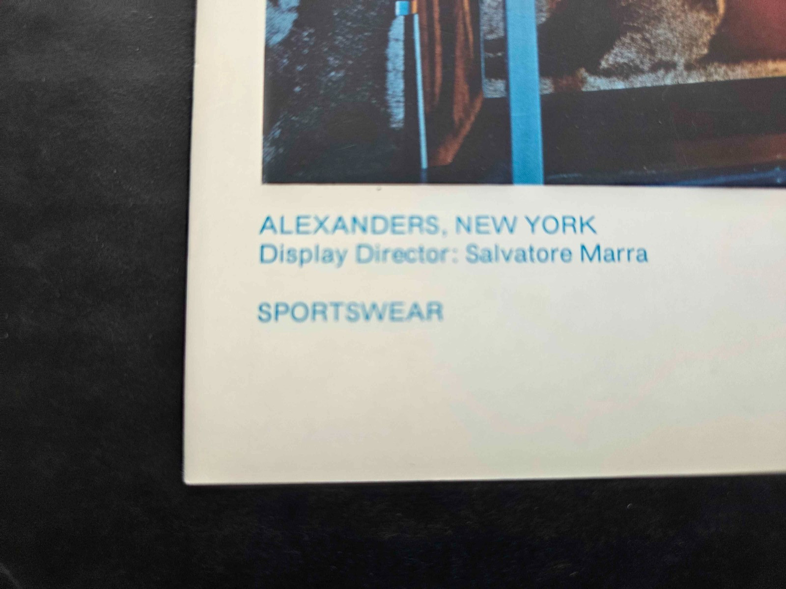 1977 ALEXANDERS, NY WINDOW DISPLAY PHOTO PRINT ELEPHANT SAFARI