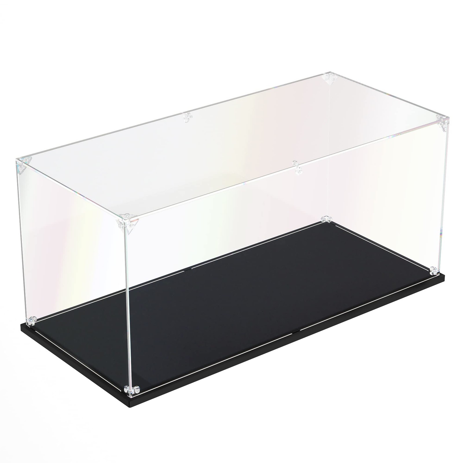 Clear Acrylic Display Case, Self-Assemble 17.7x8x8 inch, 45x20x20 cm,