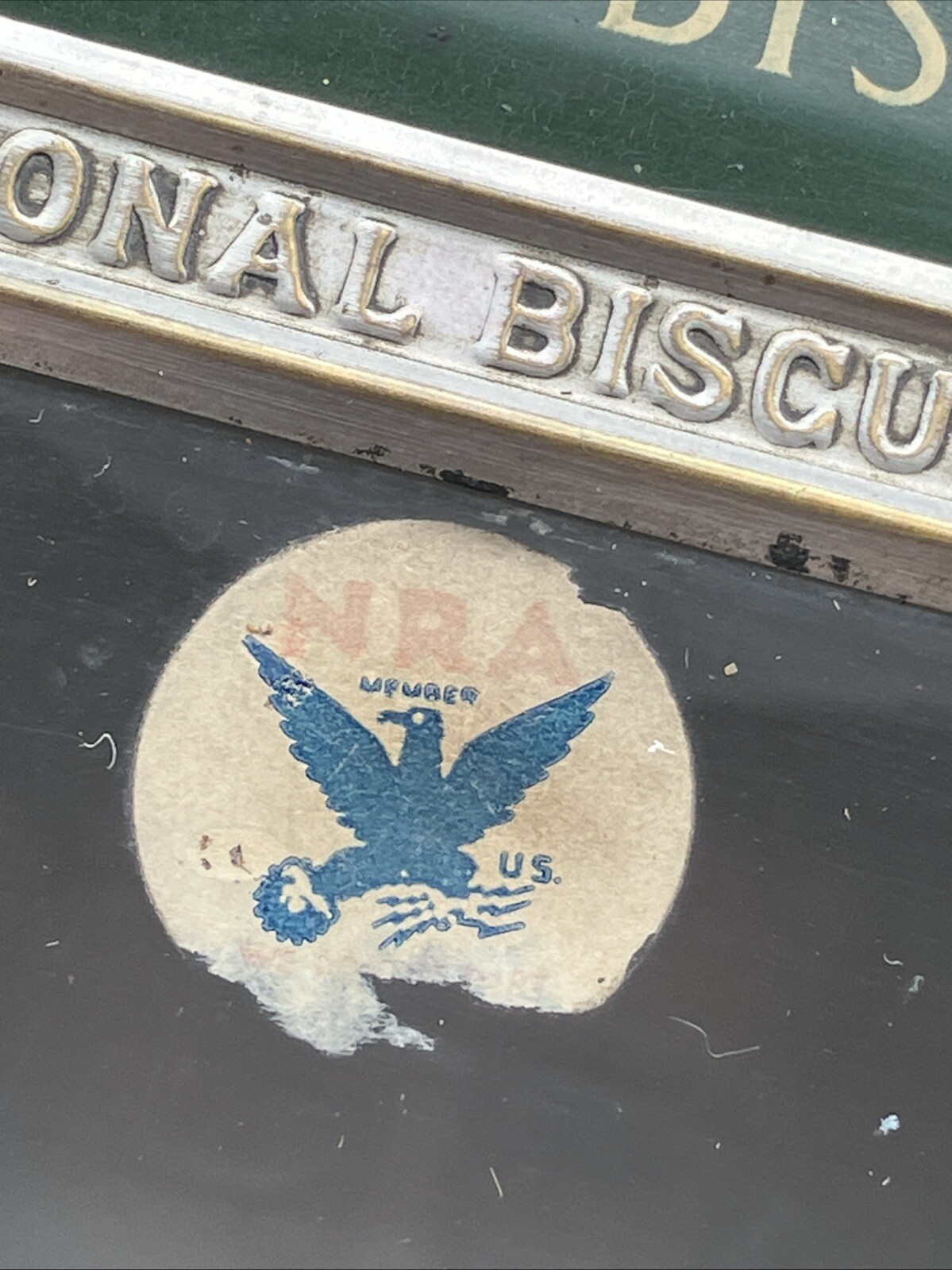 Antique Vintage National Biscuit Company (NABISCO) 10″x10″ Display Cabinet Door