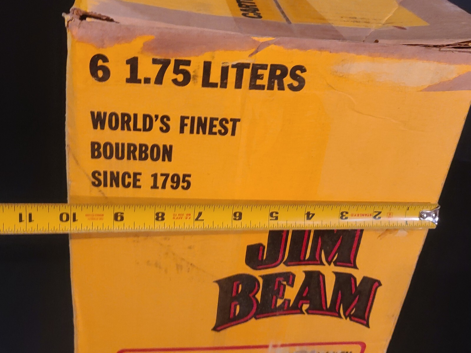 Vintage 1994 Jime Beam EMPTY Cardboard Shipping Box Advertising Display
