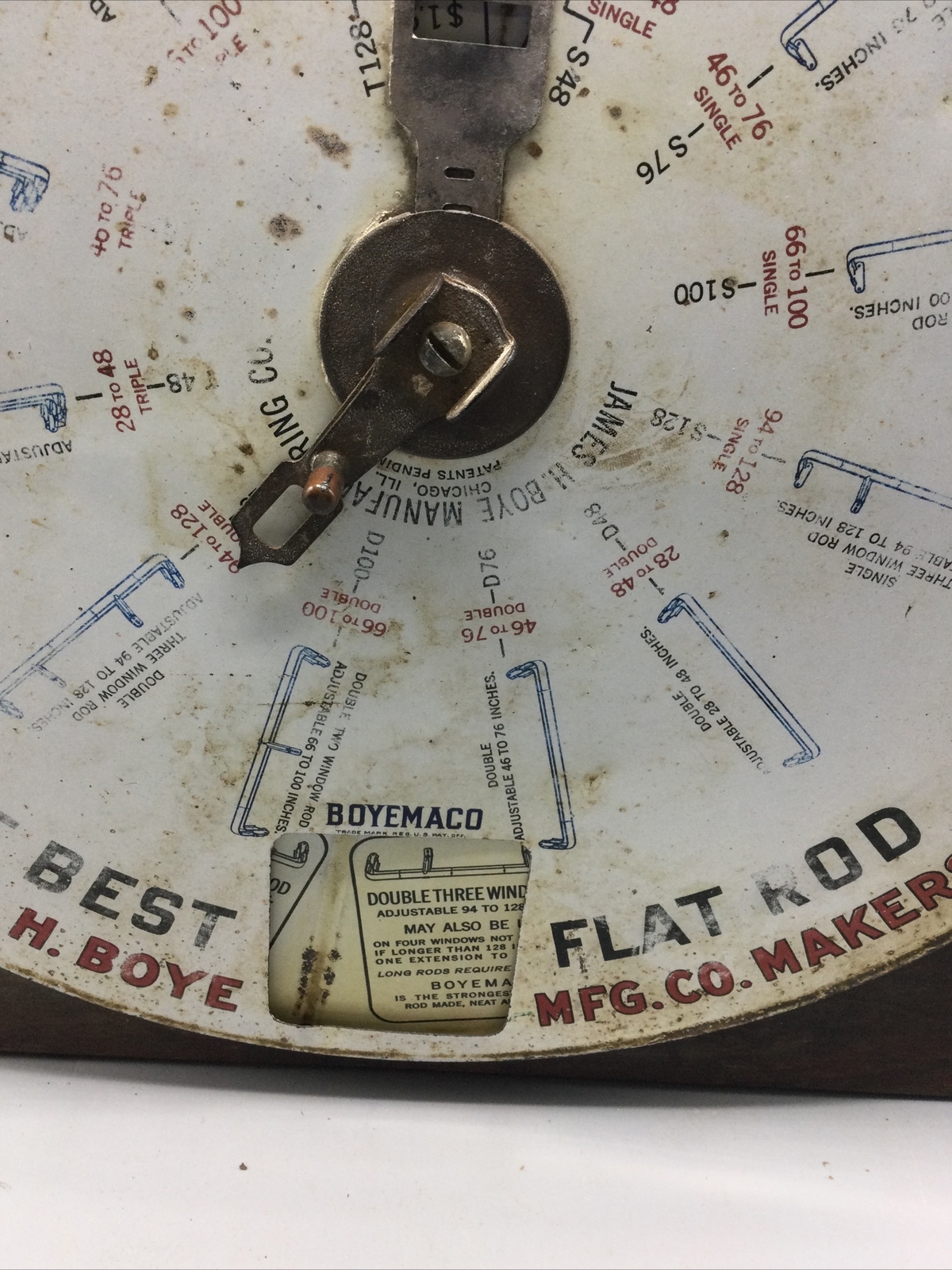 Vintage Boyemaco Curtain Fixtures Traveling Salesman Box