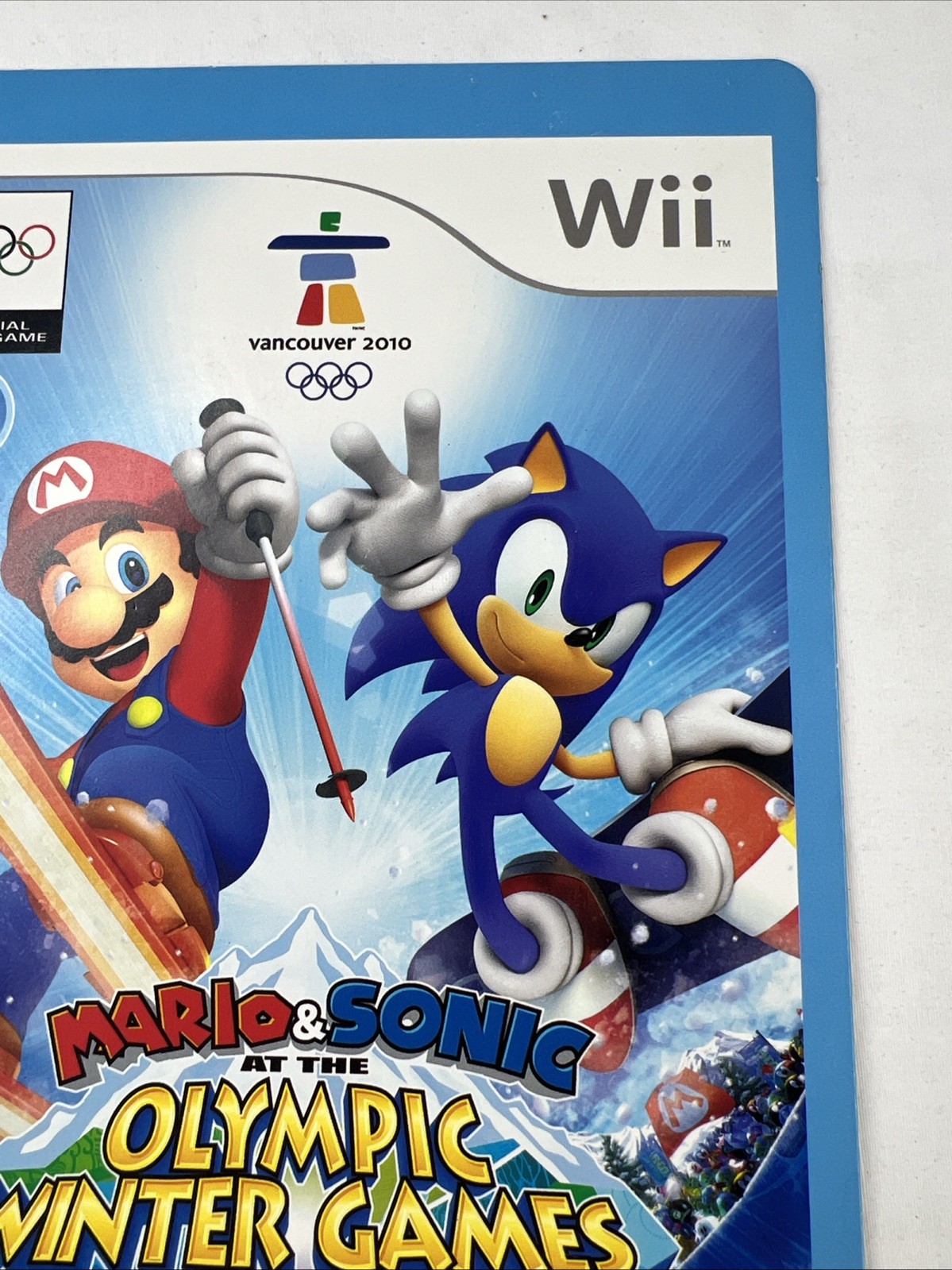Nintendo Wii Mario & Sonic Olympic Winter Games Blockbuster Display “Card Only”