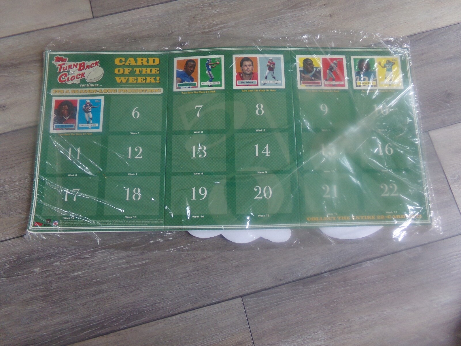 🔥 2006 Topps Football New Cardboard Display Turn Back The Clock SEALED Rare