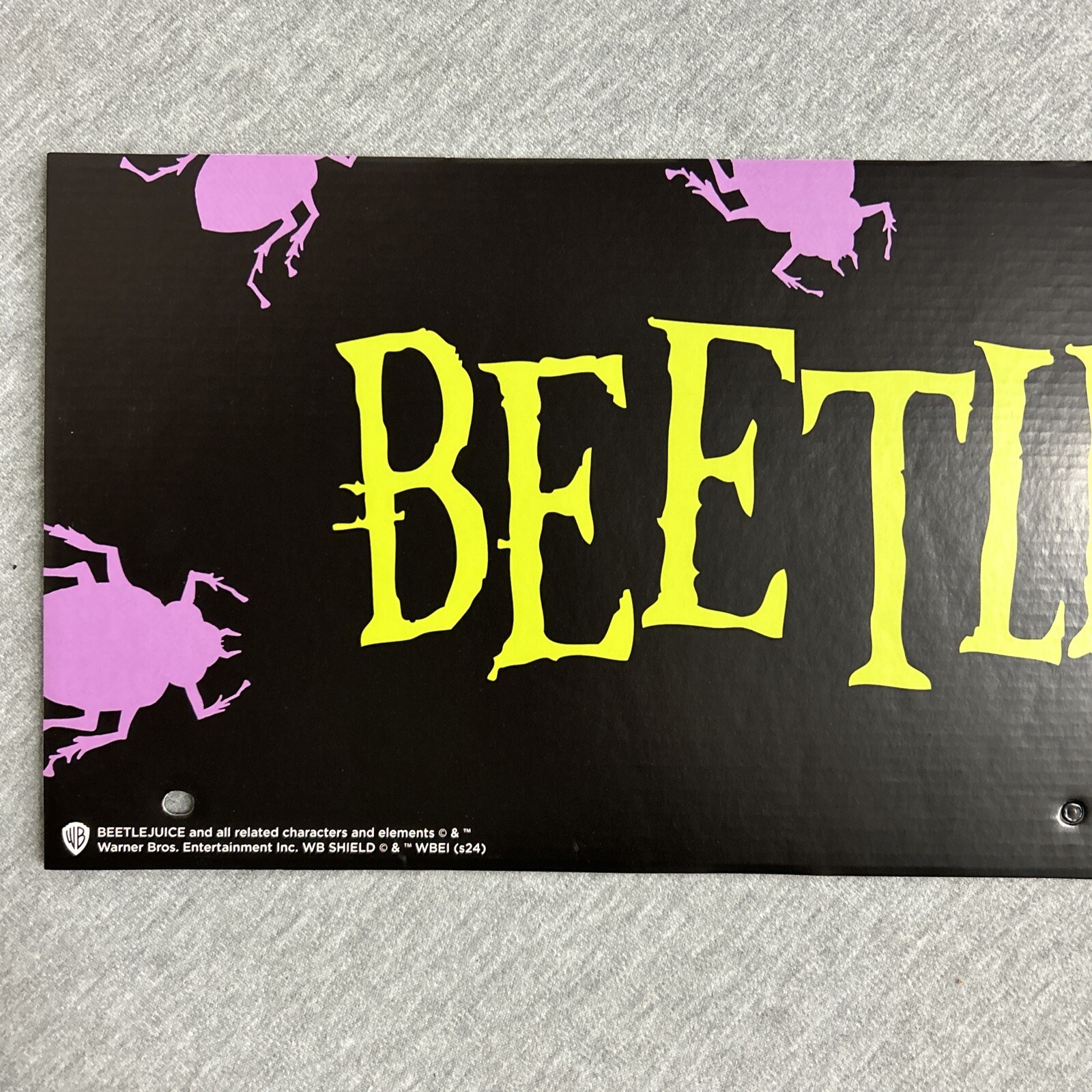 2024 Spirit Halloween Display End Cap 24″ x 8″ – Beetlejuice