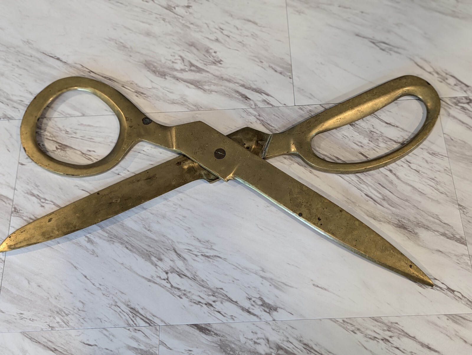 Mid 20th Century Giant Bronze Advertising Store Display Scissors – Tailors Trade