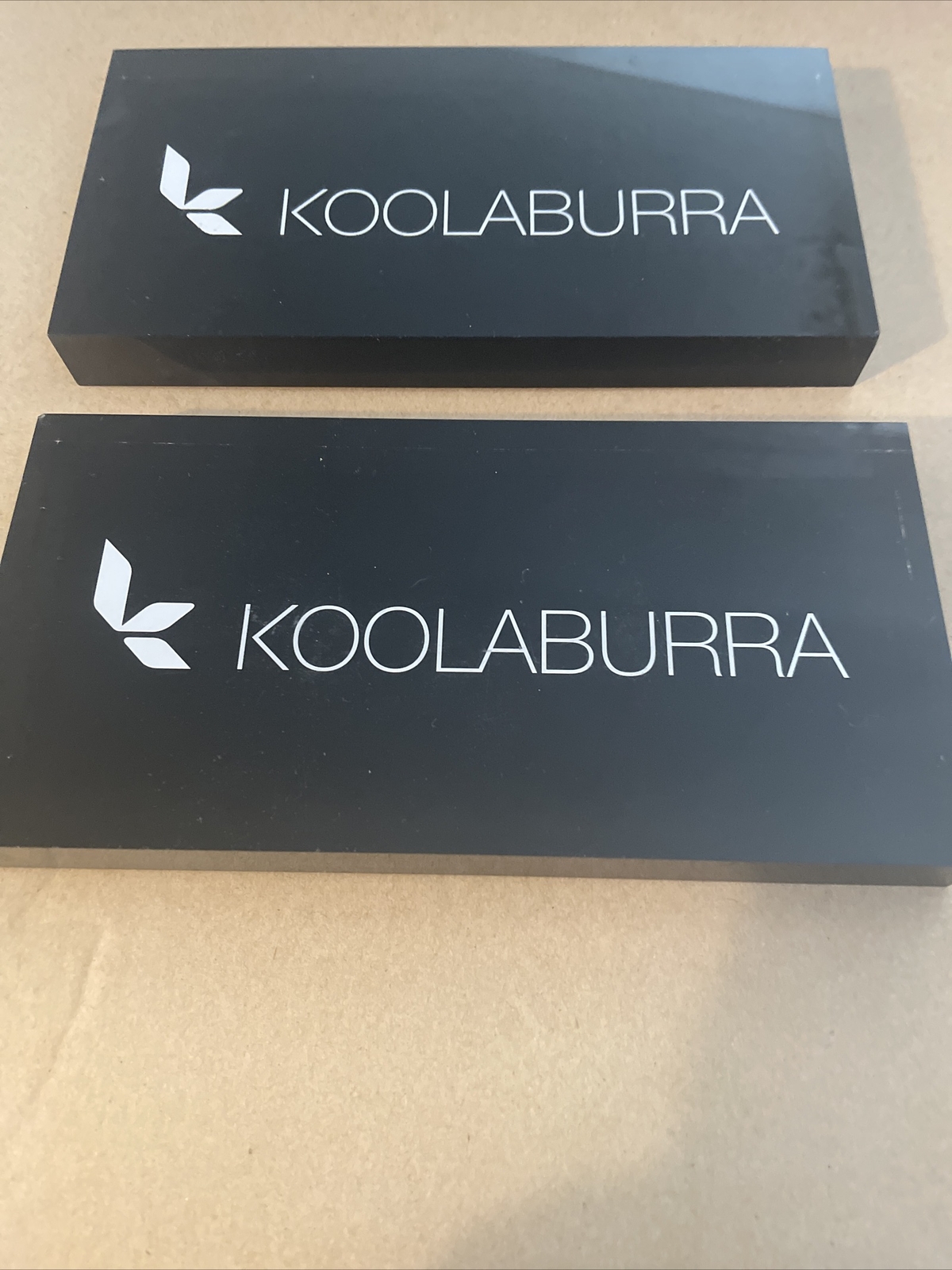2 Used KOOLABURRA UGG SHOP DISPLAY SIGN STORE ADVERTISING RARE COUNTER DEALER
