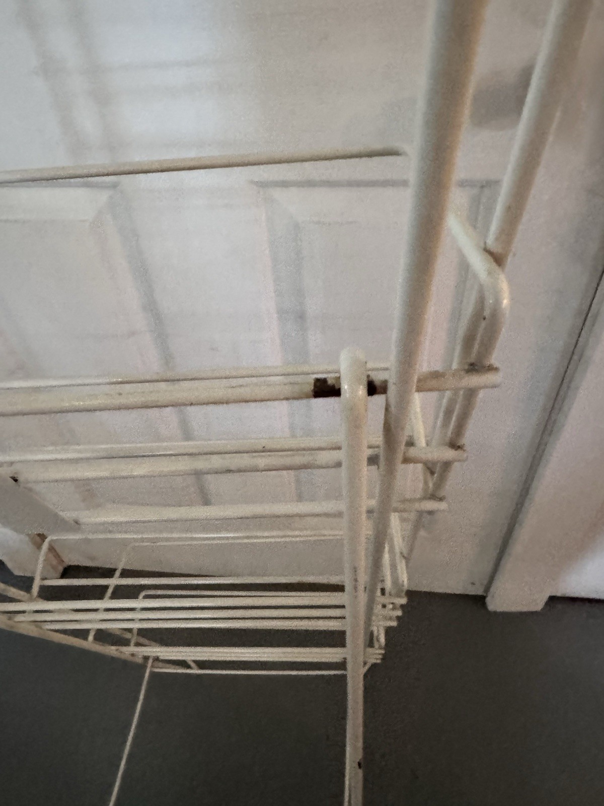 Vintage Tom’s Snacks Display Floor Rack Advertising General Store Wire Shelf