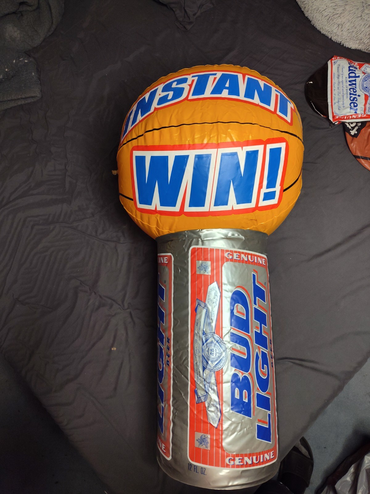 Vintage 1999 Bud Light Inflatable “Instant Win” Basketball Display – Rare
