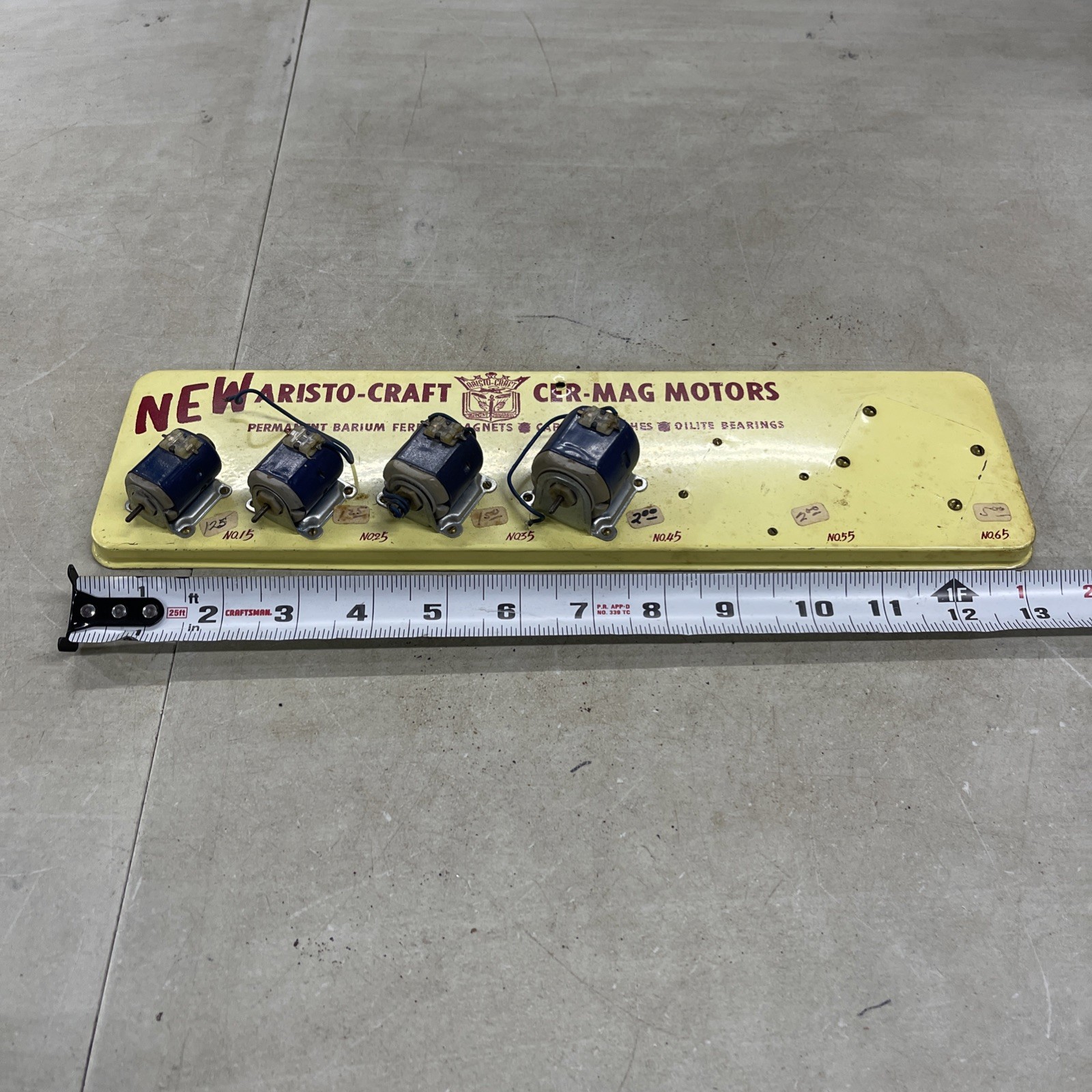 Vintage Aristocraft Cer-Mag Motors Store Display 1950’s Era
