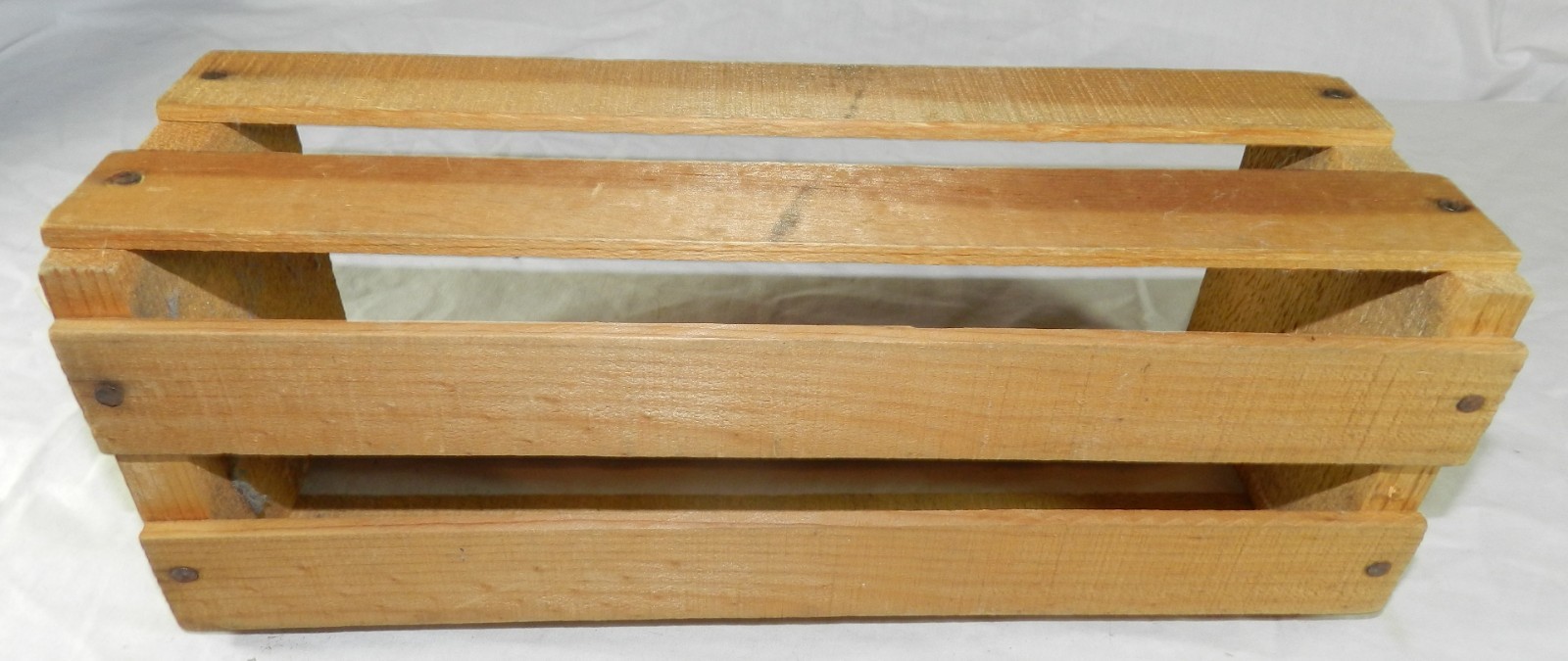 Vintage Peaches Records & Tapes Wood Crate for Cassette or 8-Track tapes