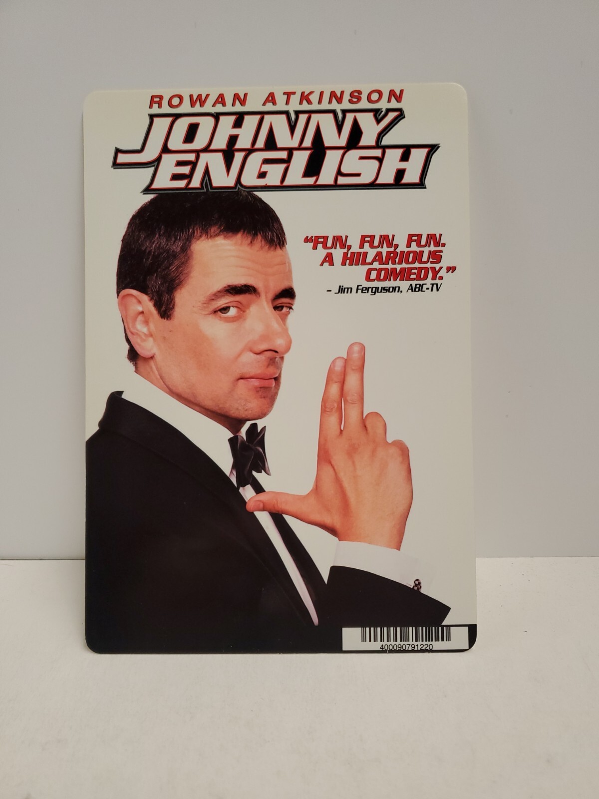 Johnny English BLOCKBUSTER DVD BACKER CARD ONLY 5.5″X8″