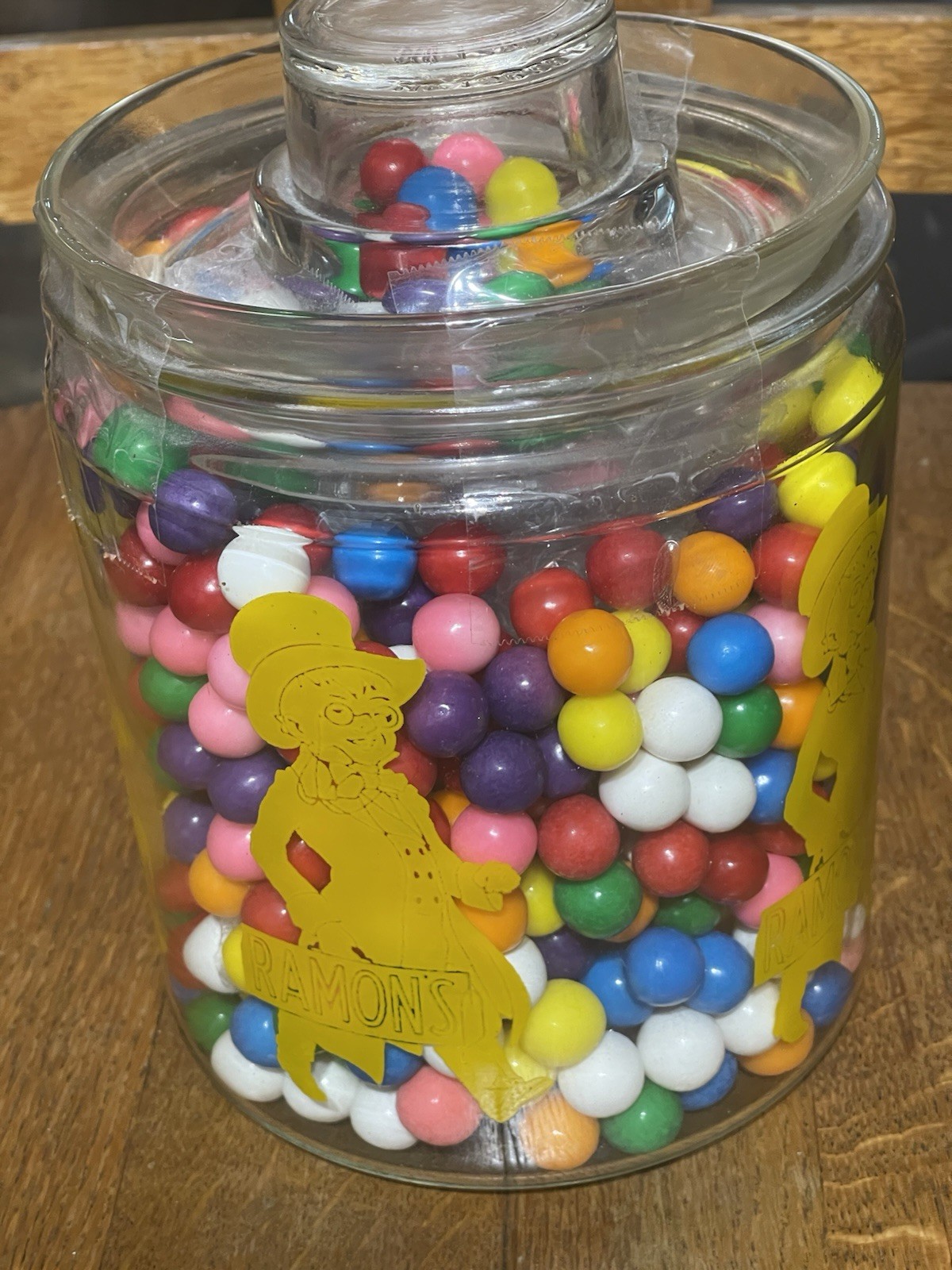 VTG Ramon’s The Little Doctor Laxative Pills Counter Store Display Jar W/Lid