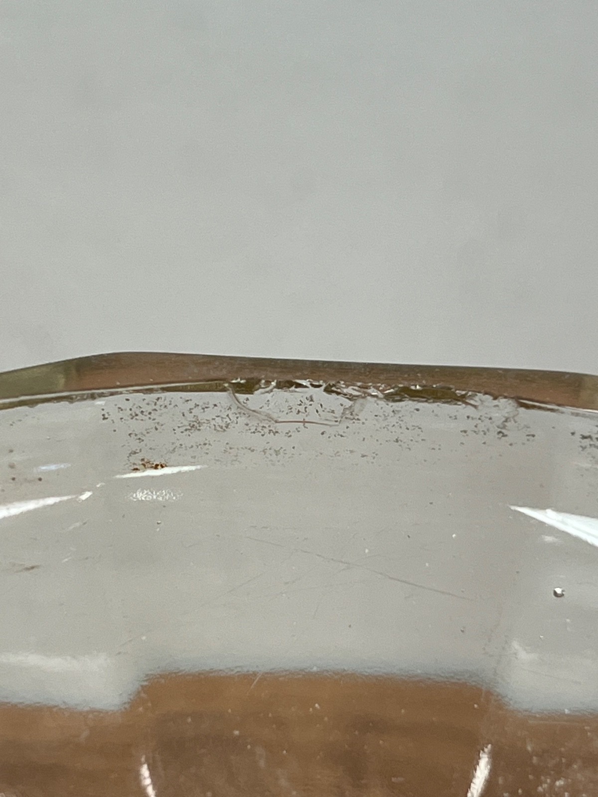 Clear Glass Drugstore Shelf Riser 8.5″ Antique/Vintage