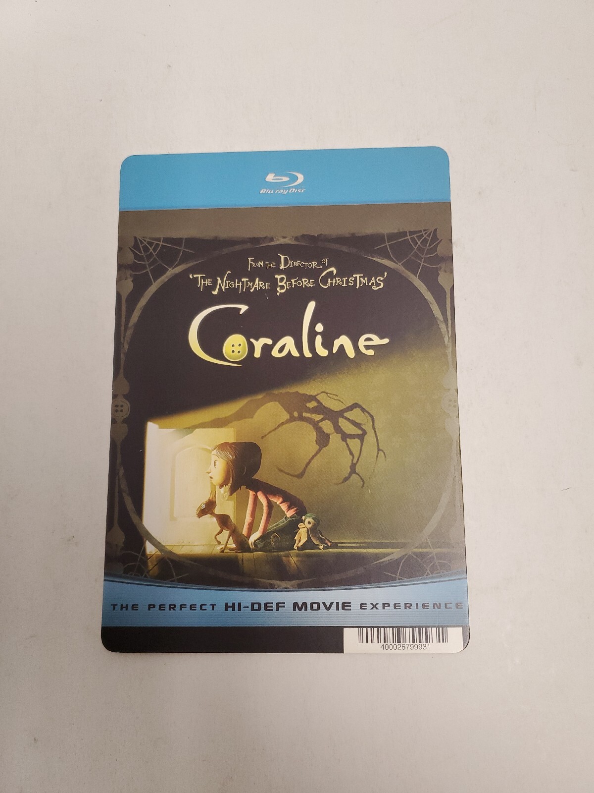 Coraline BLOCKBUSTER SHELF DISPLAY BLU-RAY BACKER CARD ONLY 5.5″X8″