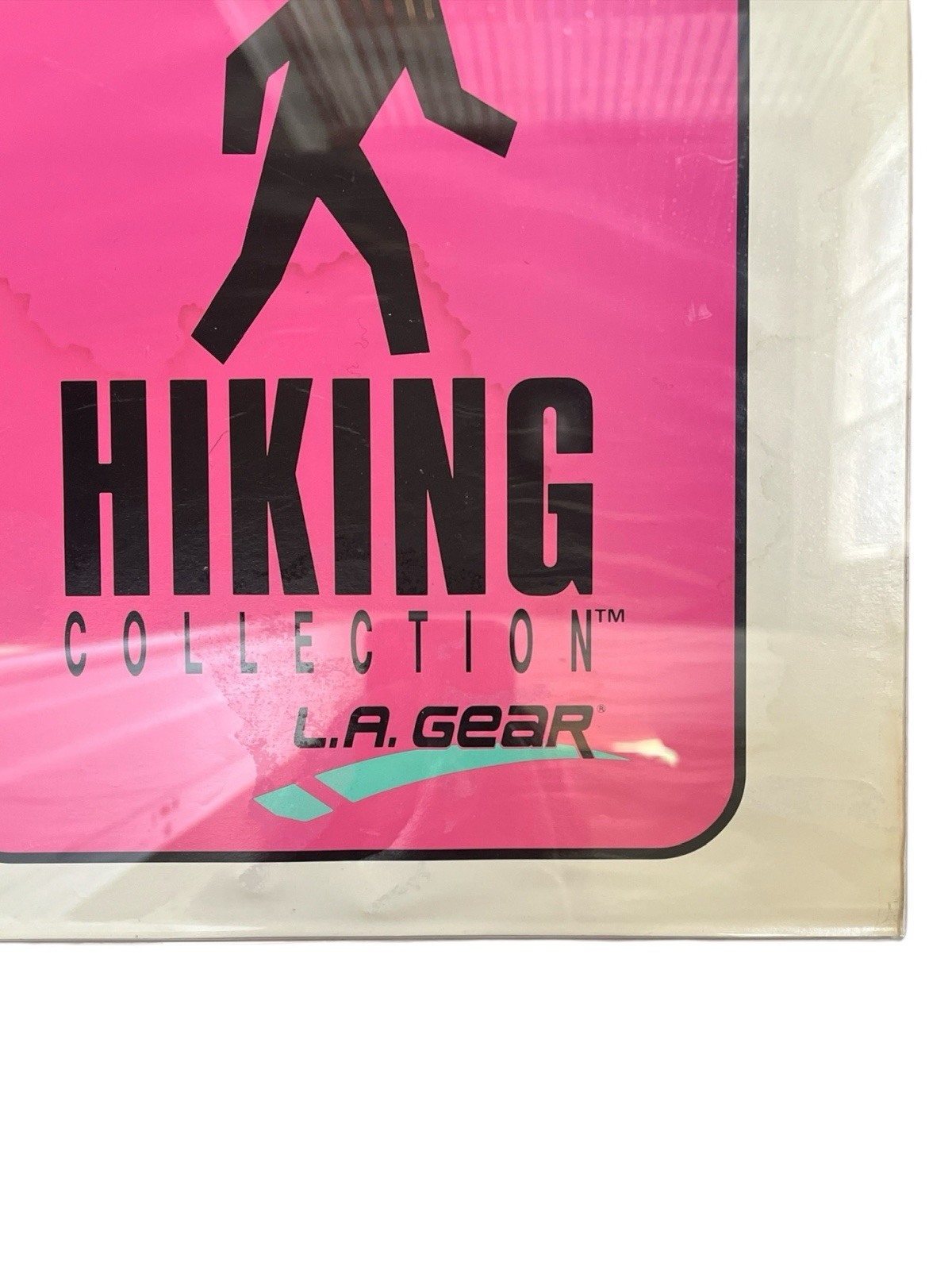 vintage LA gear sneakers shoes street hiking dealer sign store display early 90s