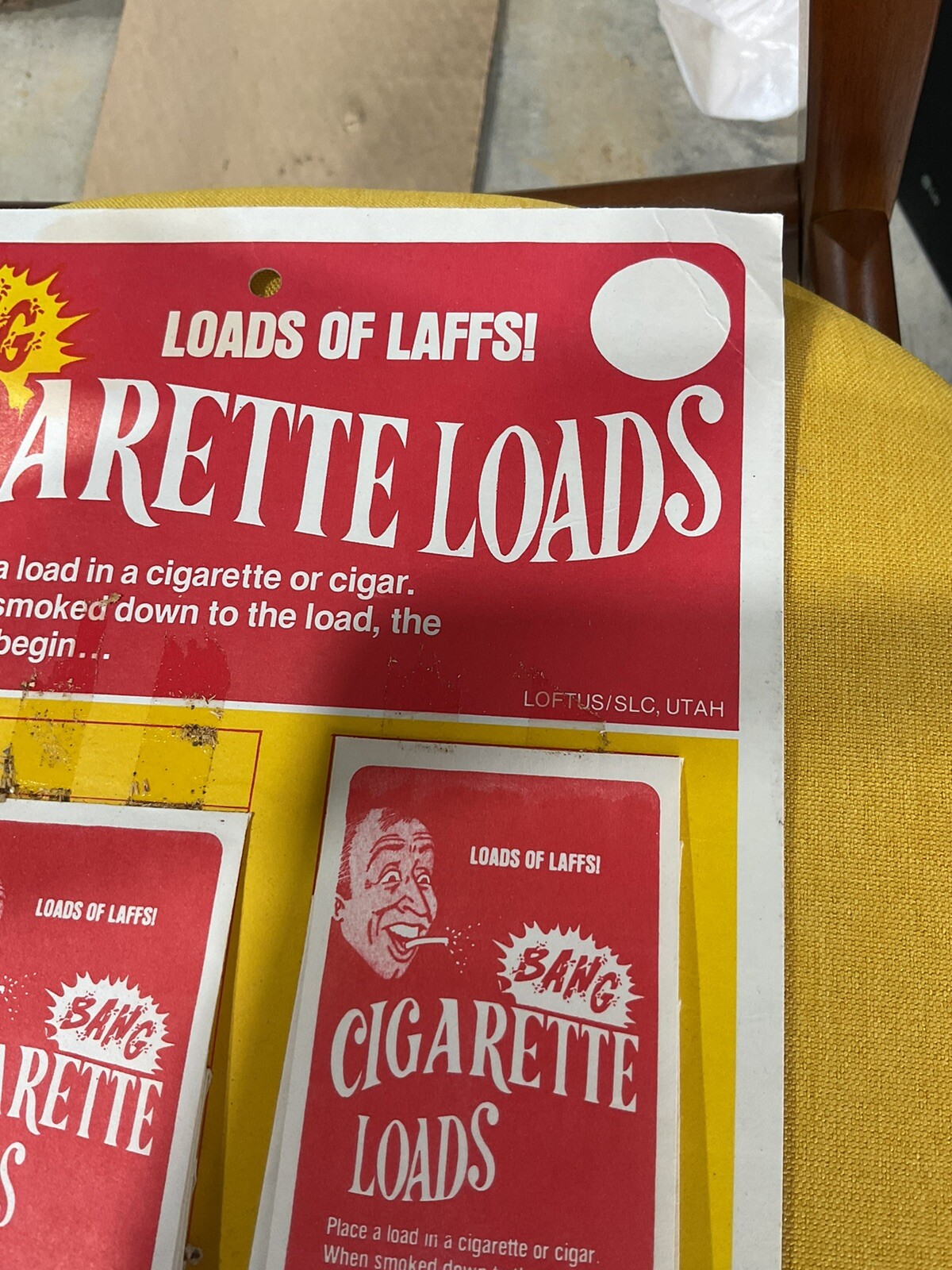 Vtg 35 Vintage Cigarette Loads Packs Store Display Joke Advertising
