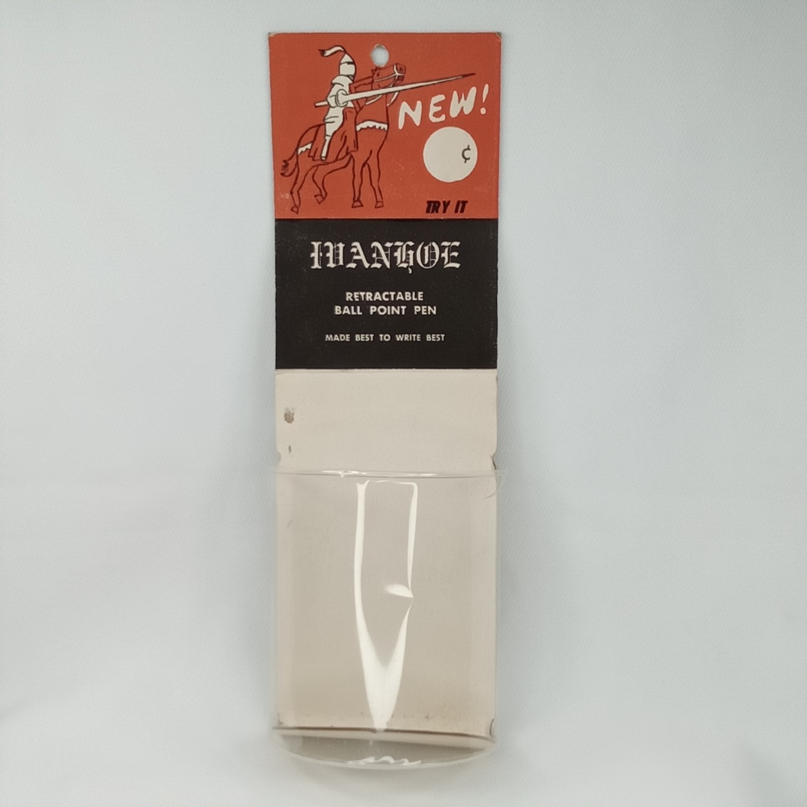 MCM Advertisement Store Display Ivanhoe Retractable Ball Point Pen 1950s