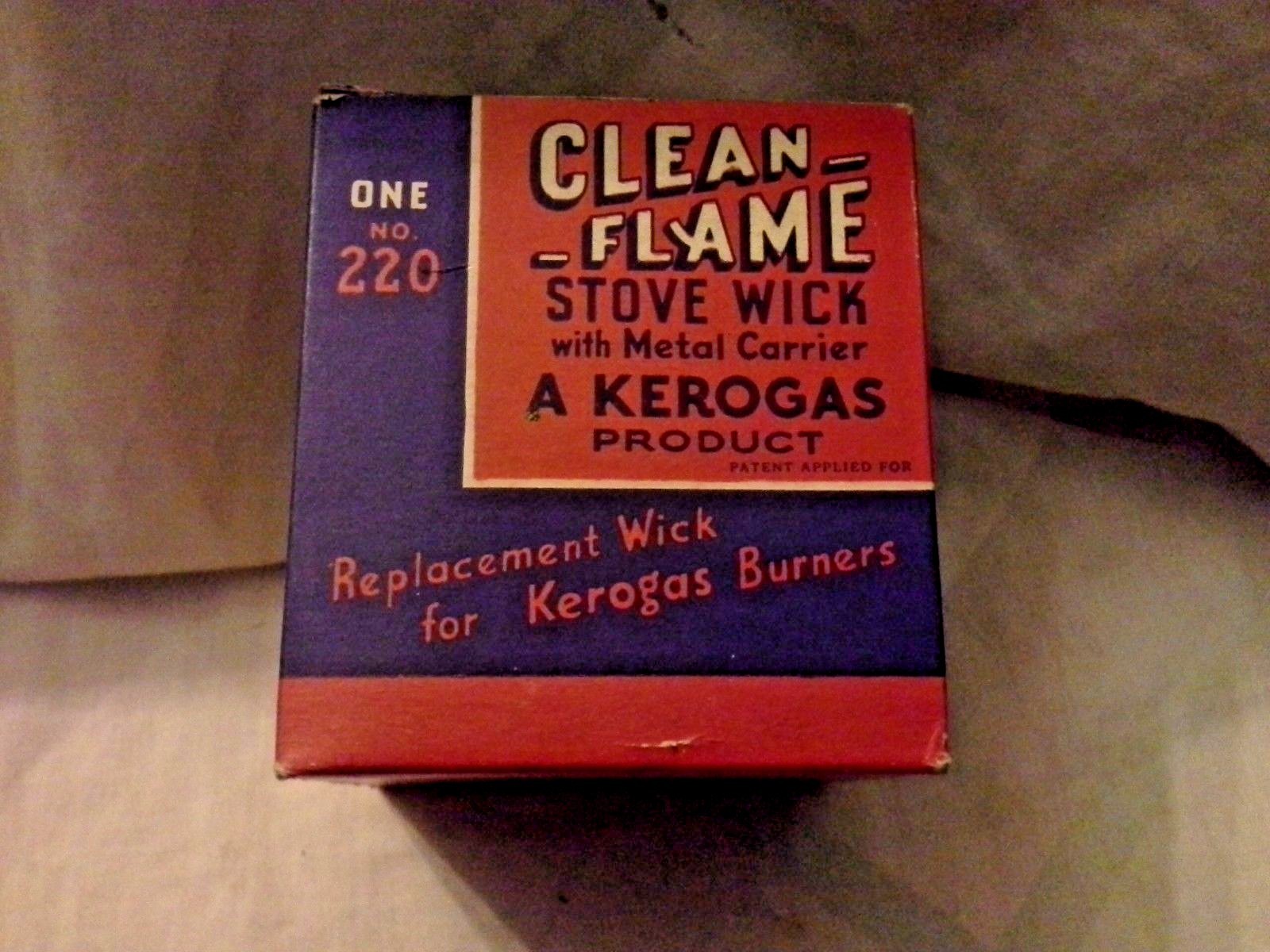 Vintage Stove Wick Repair Part Clean Flame Kerogas Brand # 220 New in Box