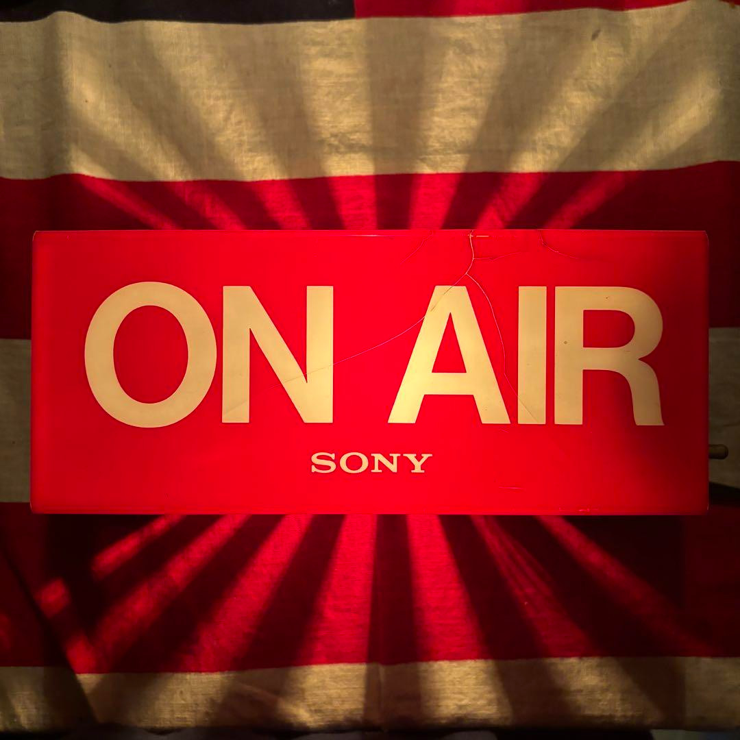 SONY ON AIR Red Light Sign Vintage Electric Display 100V Japan Used Rare