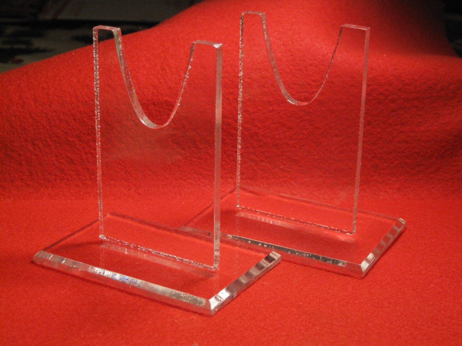 Acrylic 4″ CIVIL WAR WW2 SWORD PISTOL Display Stand 2 pcs