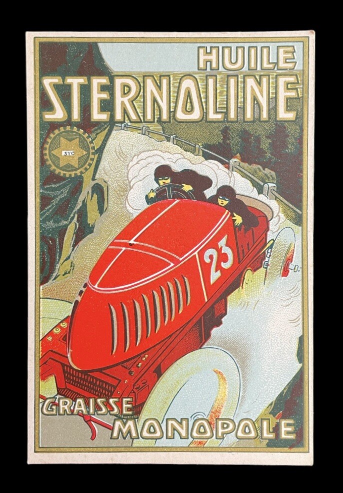 CPA, oil, oil can, old garage enamel plate, sternoline, monopoly