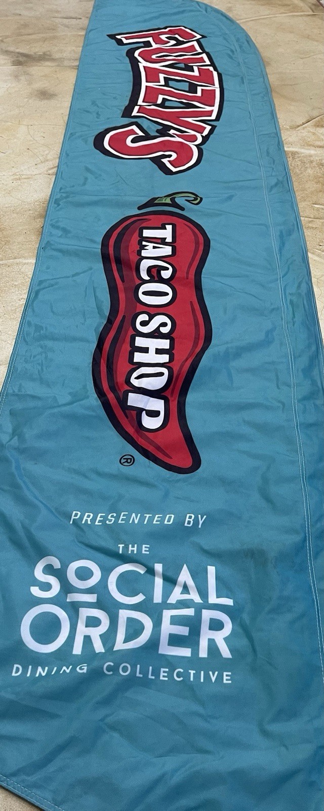 Fuzzy’s Taco Advertising Banner Man Cave Dorm Room