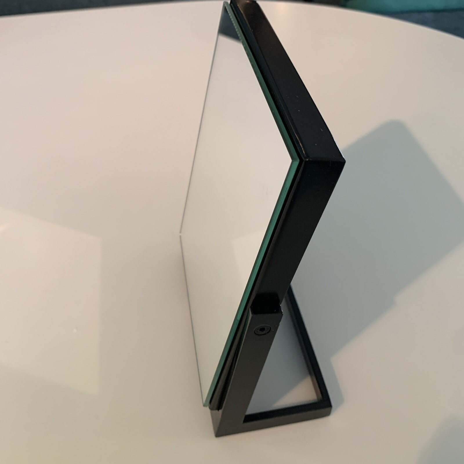 bollé Store Display Bolle Countertop Mirror Rare Heavy Mirror Metal Stand #1
