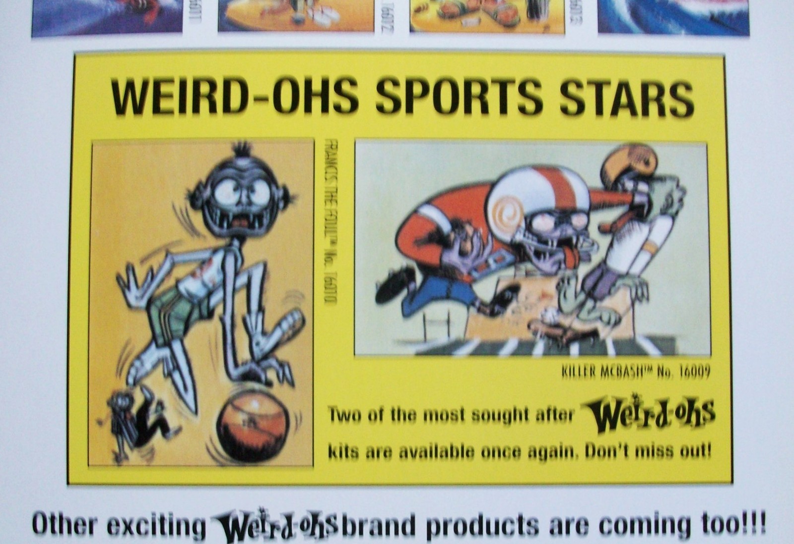 Hawk Weird-Ohs Model Kits Figures 2006 Store Display Flyer Poster Ad Monster Rod