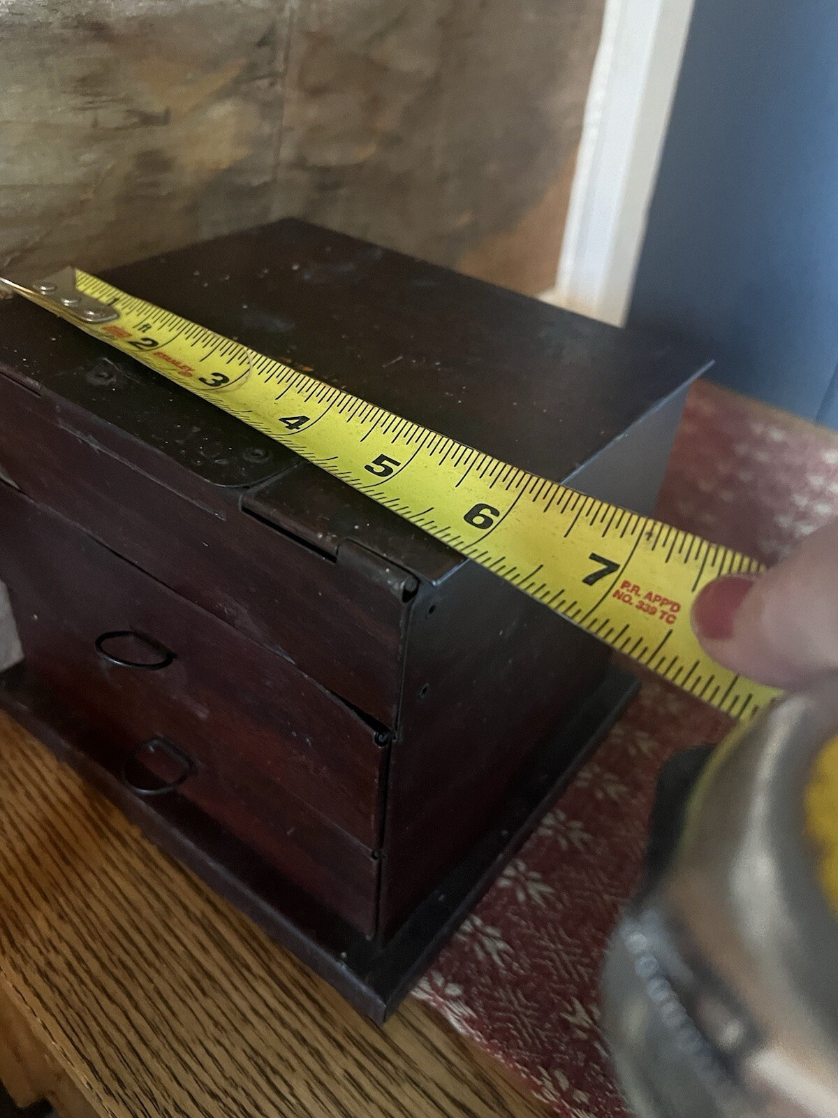 Vintage West Hairnets Display Box Metal
