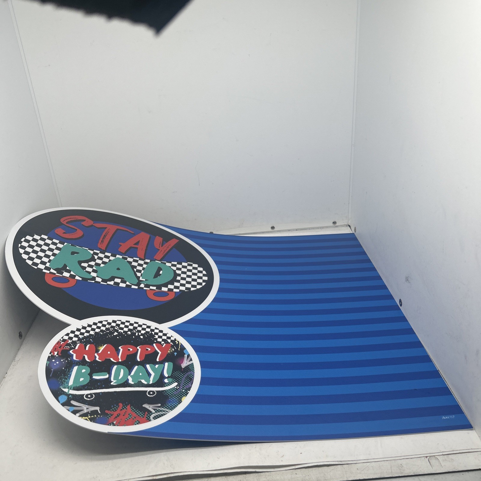Party City In-Store Stay Rad Happy Sign 23″ x 18.5″ x 2mm Display W Hanger DWBO