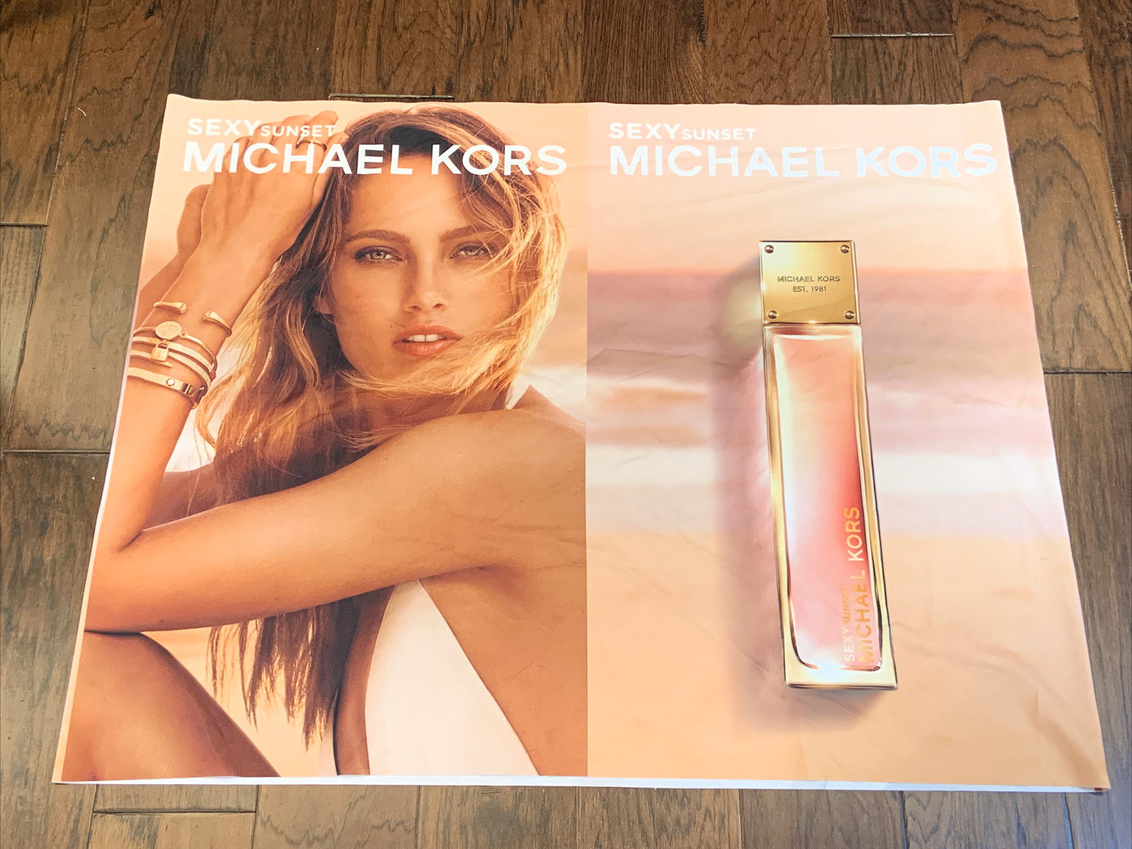 Michael Kors Sexy Sunset Double Sided Cloth Advertising Banner Wrap 34″ x 42″
