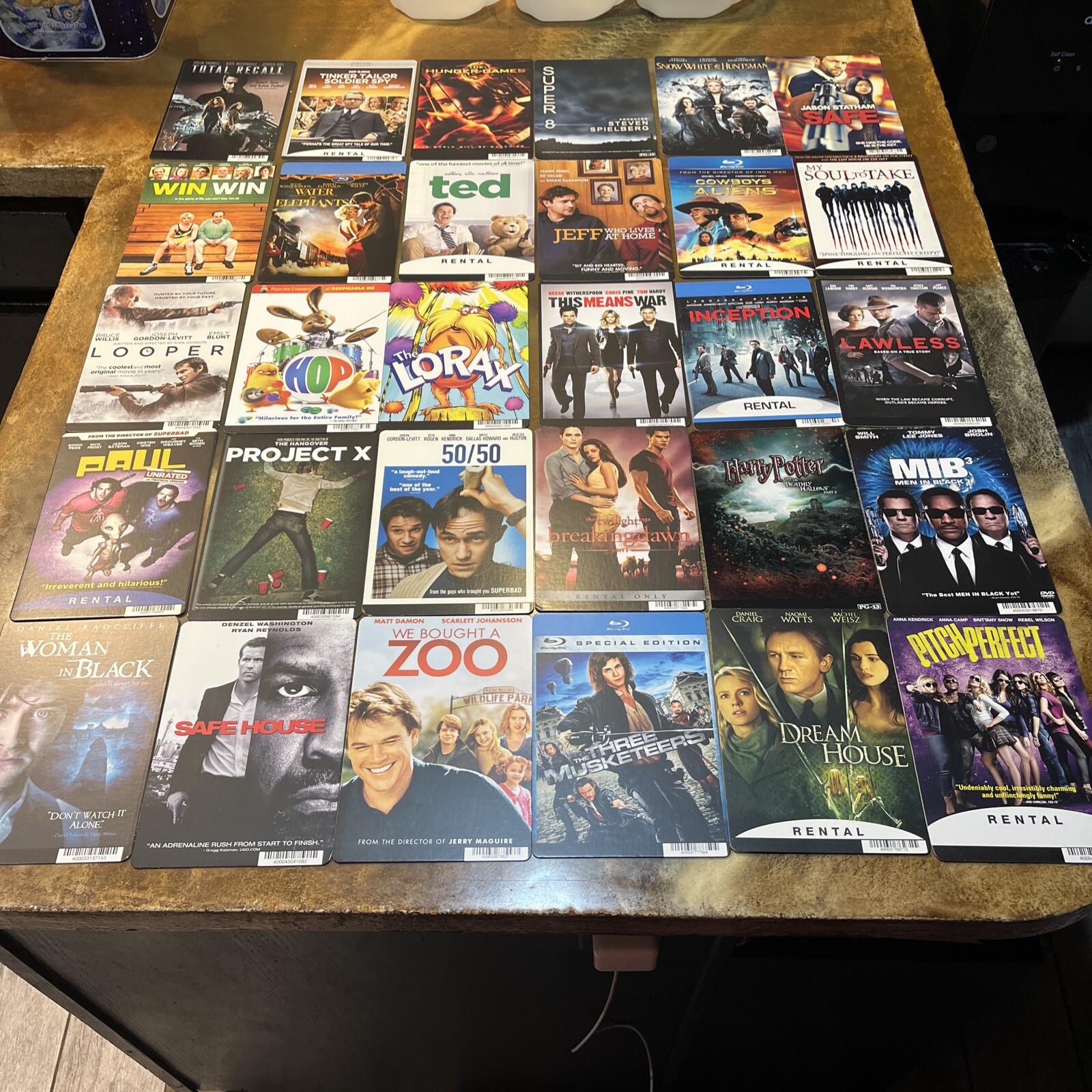 42 BLOCKBUSTER VIDEO SHELF BACKER CARDS. Vintage. Rare!!