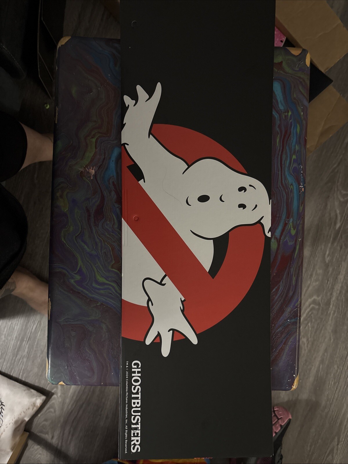 Spirit Halloween Display Sign ISE End Cap Ghostbusters Logo