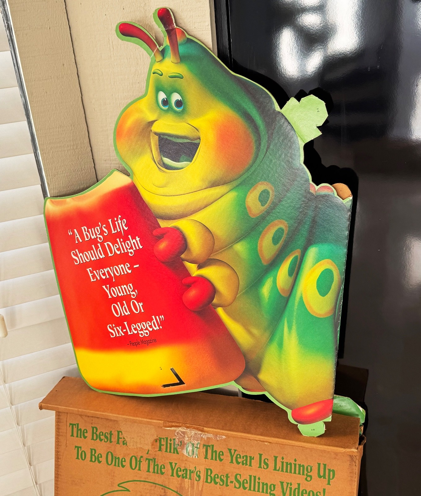 1999 A Bug’s Life 5ft Disney Pixar Store Display Standee w BOX + BONUS HEIMLICH