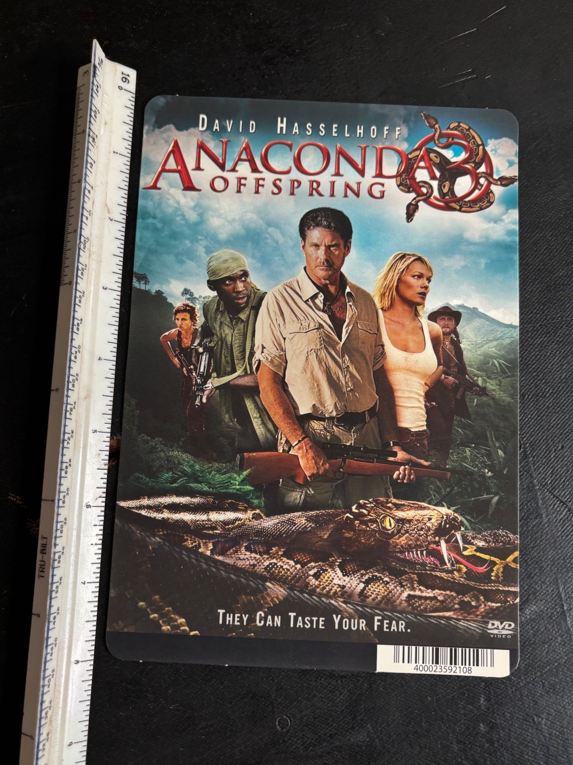 Anaconda Offspring Movie DVD Store Display Cardboard David Hasselhoff