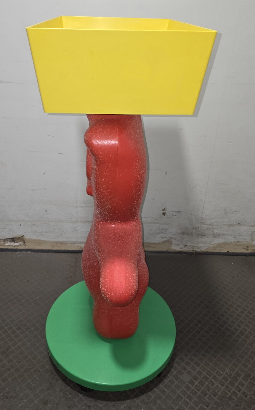 Sour Patch Kids Character Candy Store Display w Storage Tray Rolling Wheels RARE