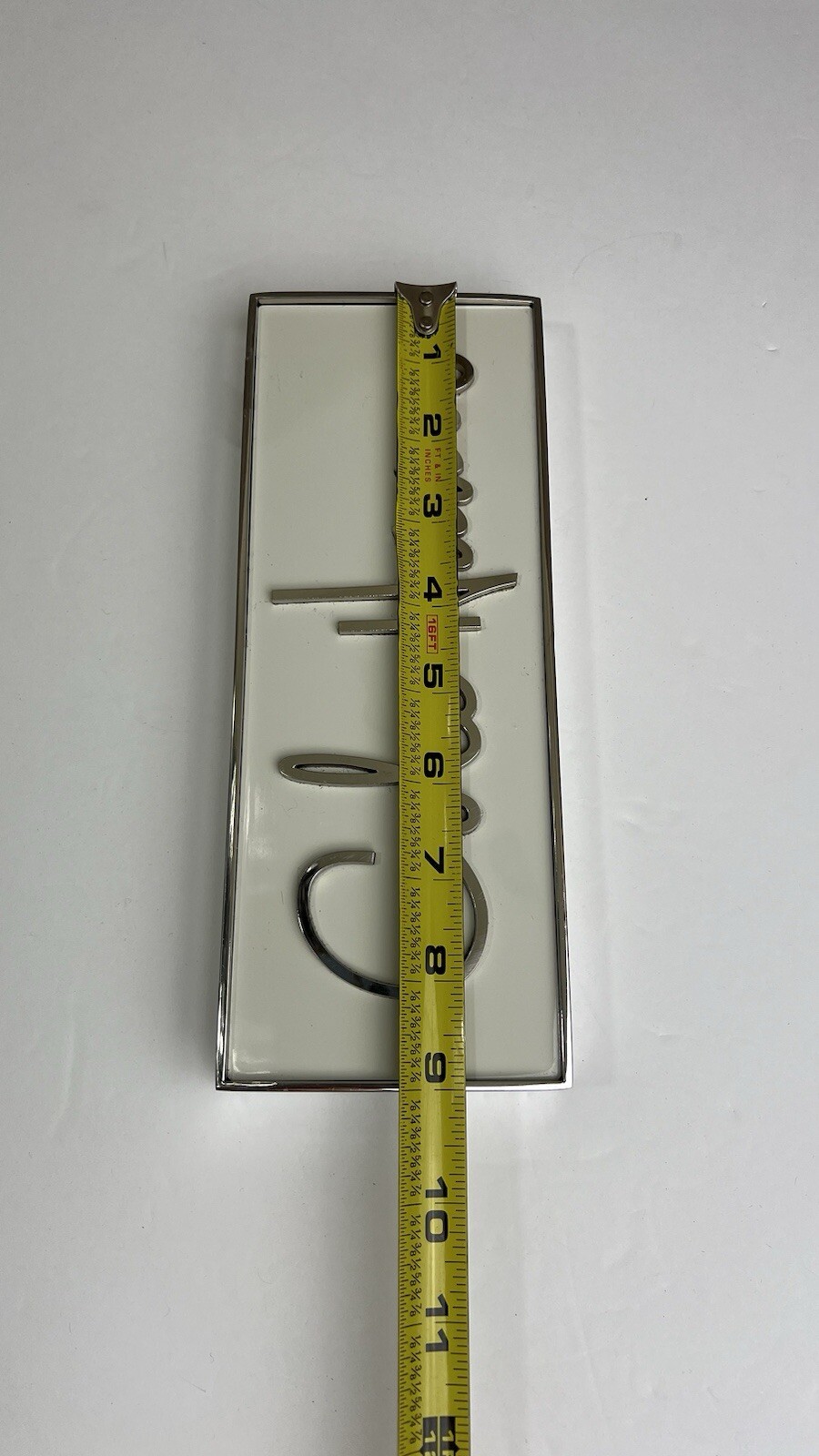 Original Cole Haan Metal & Plastic Department Store Display Sign Silver 🩶