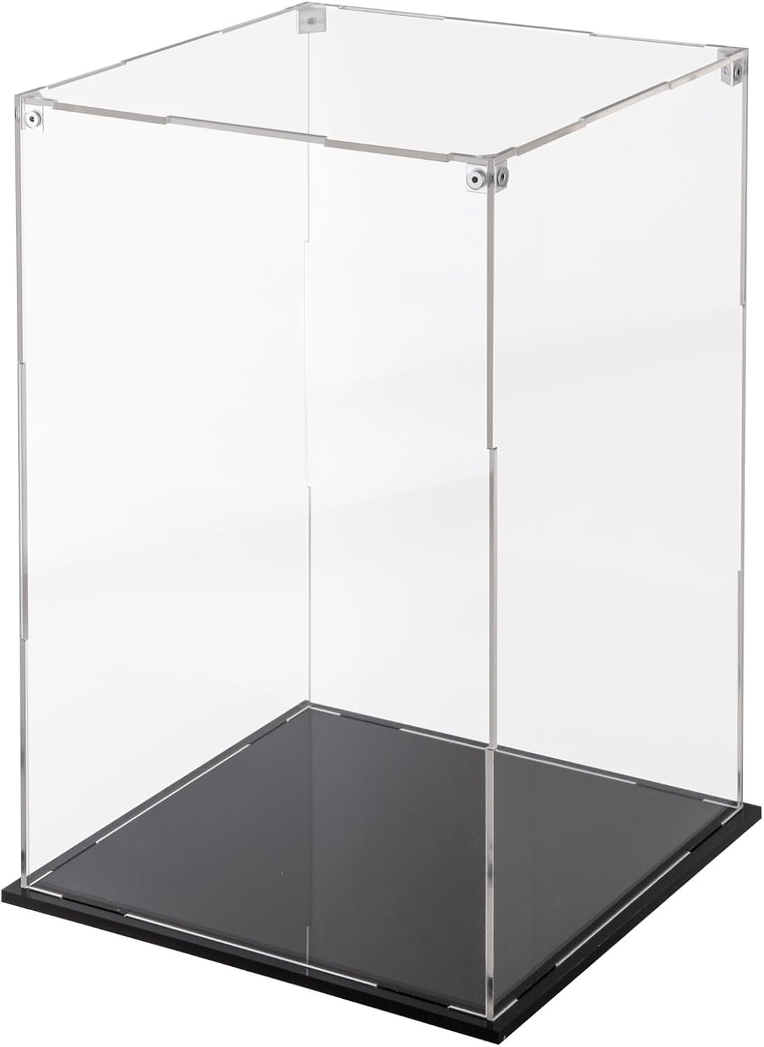 Cliselda Large Acrylic Display Case 10x10x16 inch for Collectibles, Sturdy Cl…