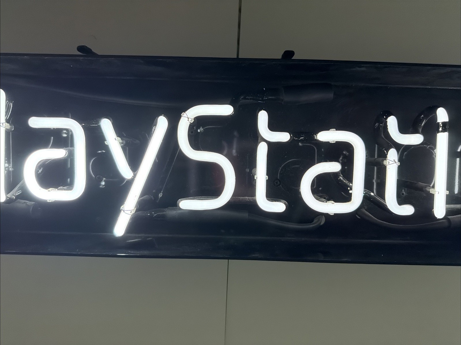 Vintage PlayStation Neon Sign Official Sony Retail Store Display 1998 PS1 Rare