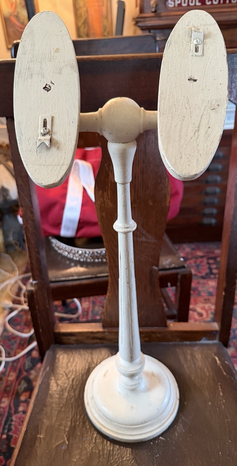 Vintage Shoe Stand Display Antique Store Victorian Boots 1910s 1920s Painted