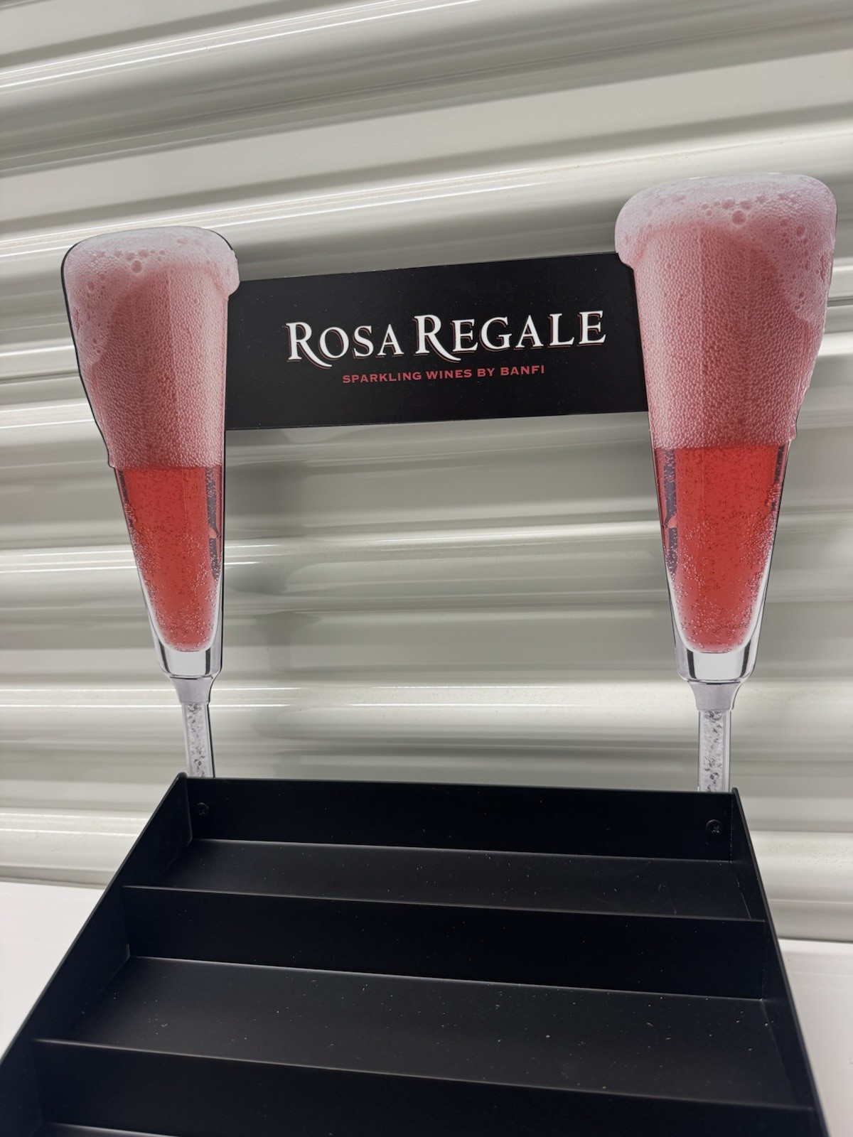 Rosa Regale Banfi Counter Display POS Advertising Bar Sign Retail Display