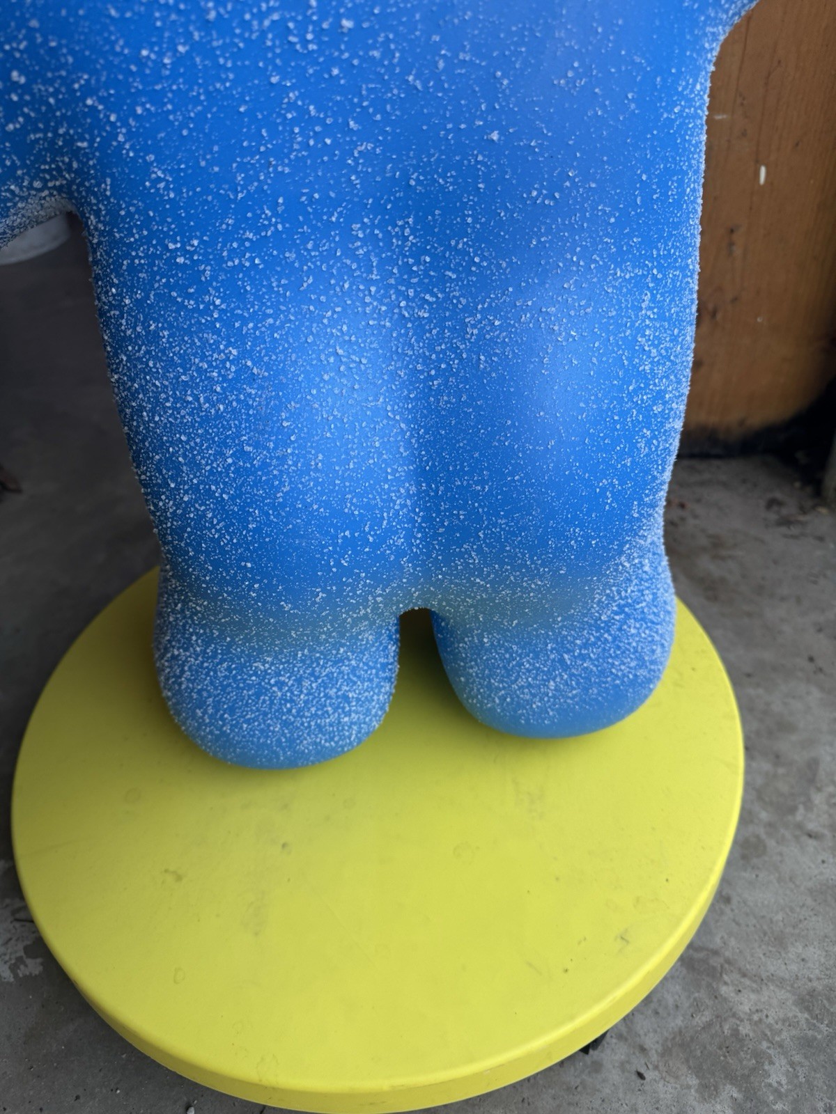 Big Sour Patch Store Display Blow Mold Sour Sweet Gone Blue Yellow Tray Rolling