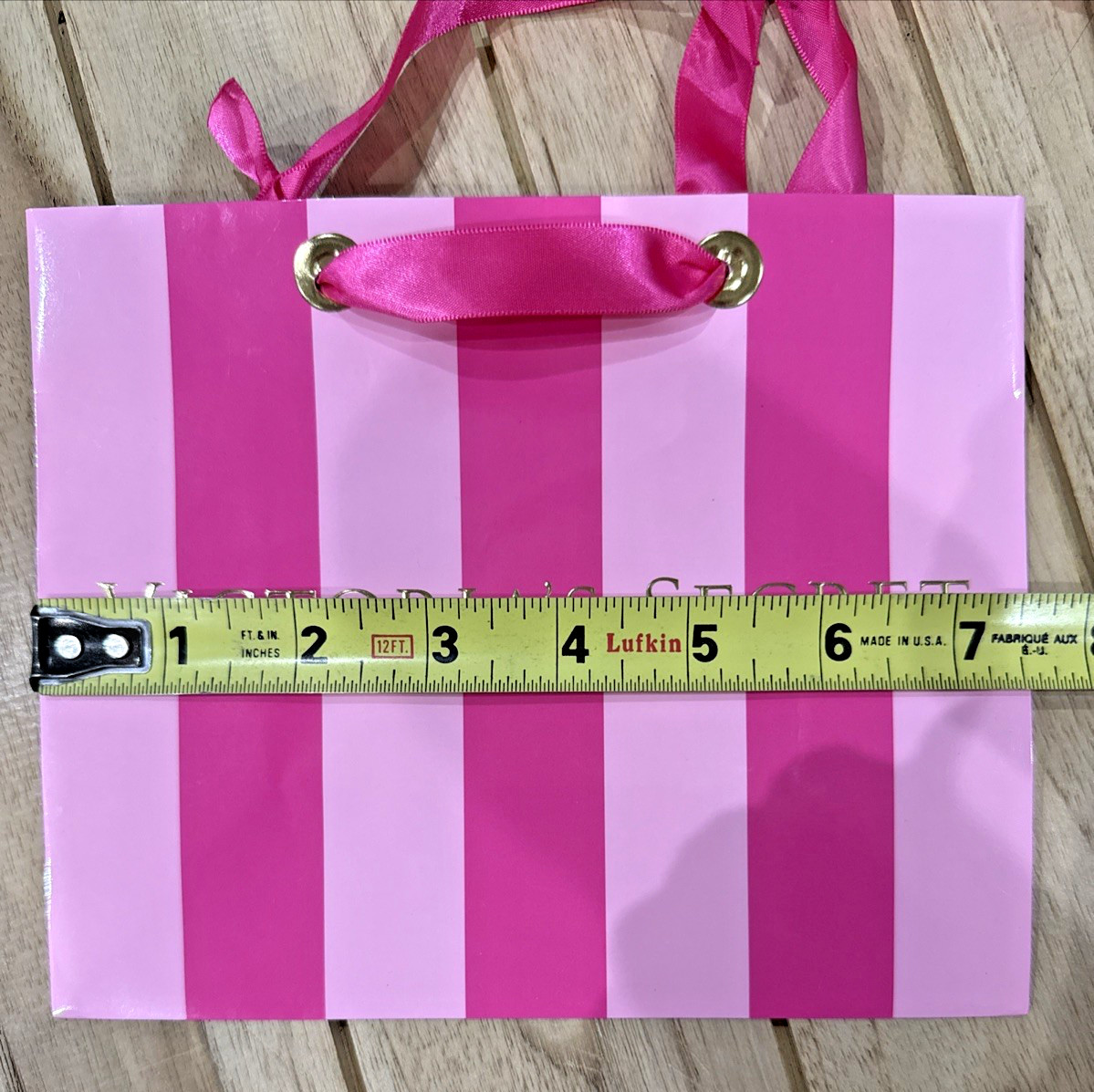 Victoria’s Secret Gift Bag Gift Box Lot 25 Pc Small Medium Assorted Pink Striped