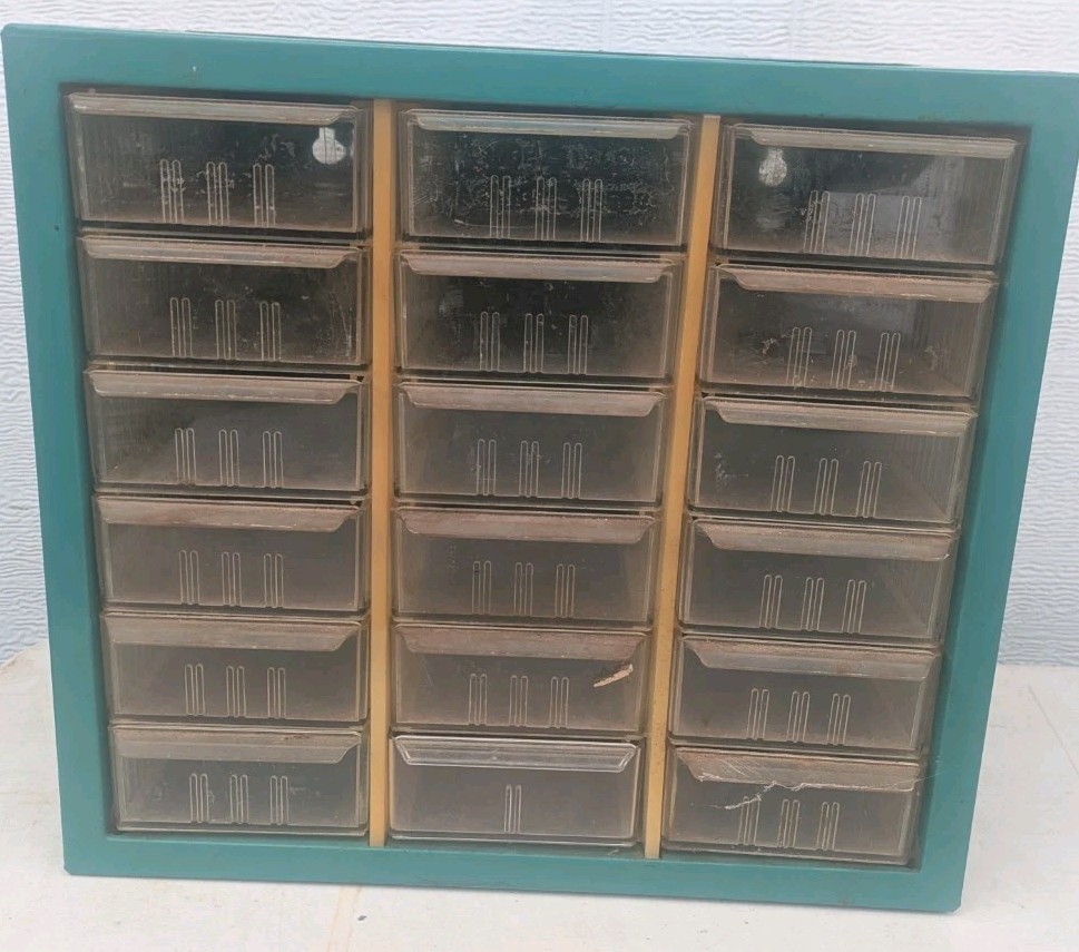 Vintage Eveready Miniature Lamps Metal Cabinet