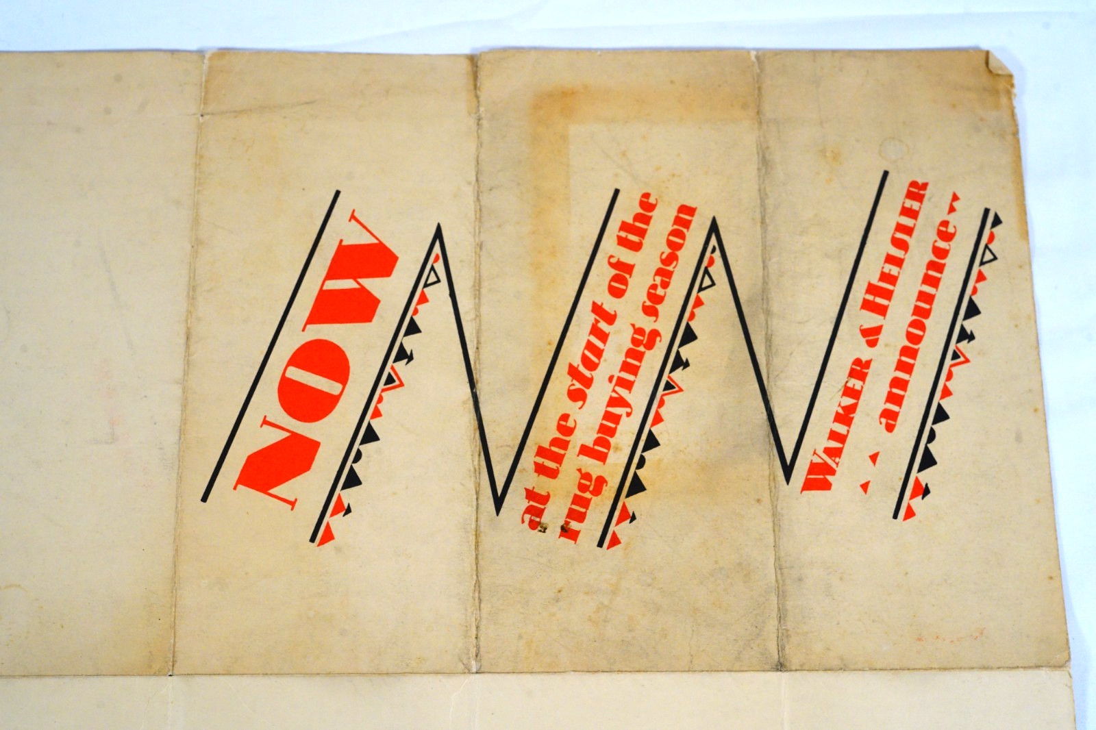 Walker & Heisler Rugs Fine Imported Rugs Poster Advertising NYC 22×16