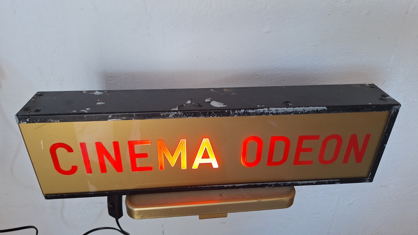 Original 1970s Cinema Odeon Light Sign