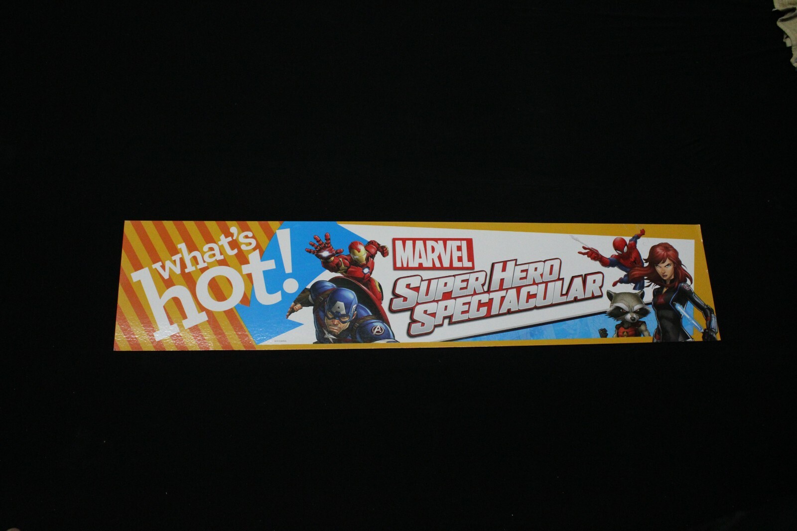 Toys R Us Retail Sign Store Aisle Display Banner Marvel Super Heroes Ironman NOS