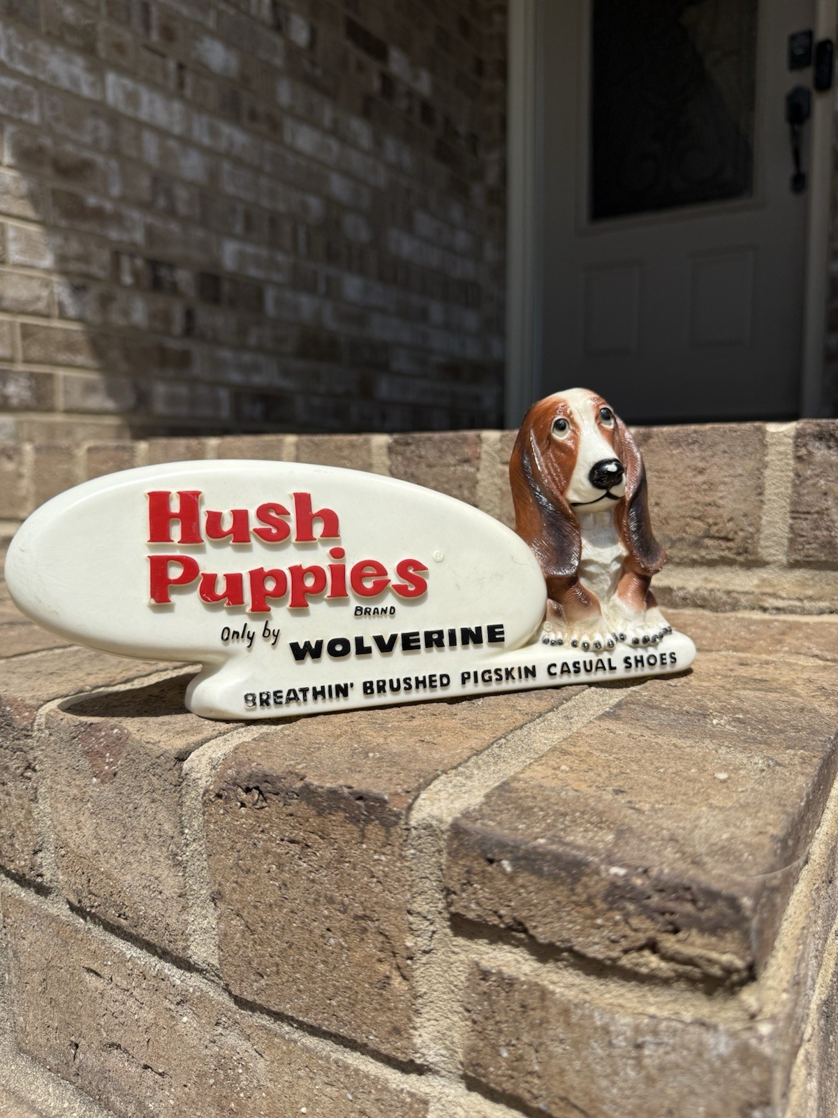 Vintage Hush Puppies Wolverine Advertising Plastic Store Counter Display