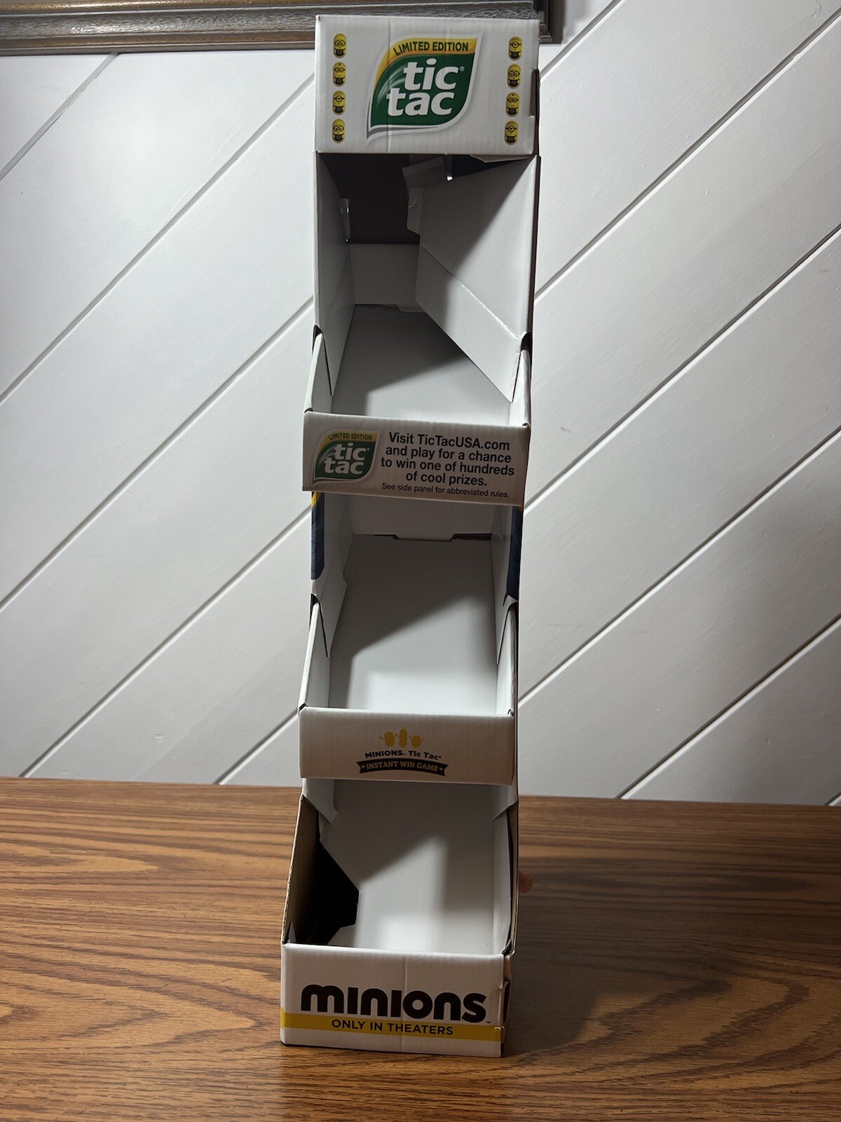 Minions Tic Tac STORE DISPLAY Advertising Box Despicable Me