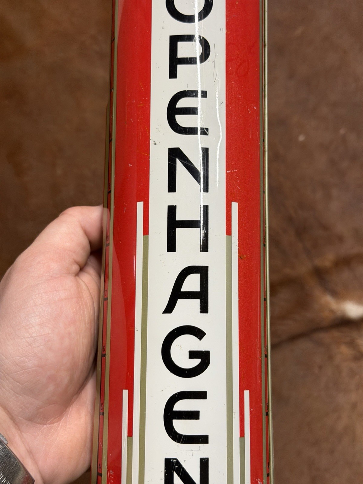 VINTAGE COPENHAGEN CHEWING TOBACCO TIN LITHO STORE ADVERTISING DISPENSER
